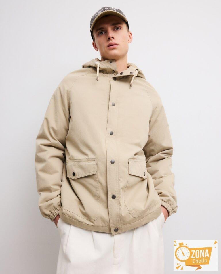 Parka algodón acolchada de hombre Beige Green Coast · El Corte Inglés — 23,99 € -70%