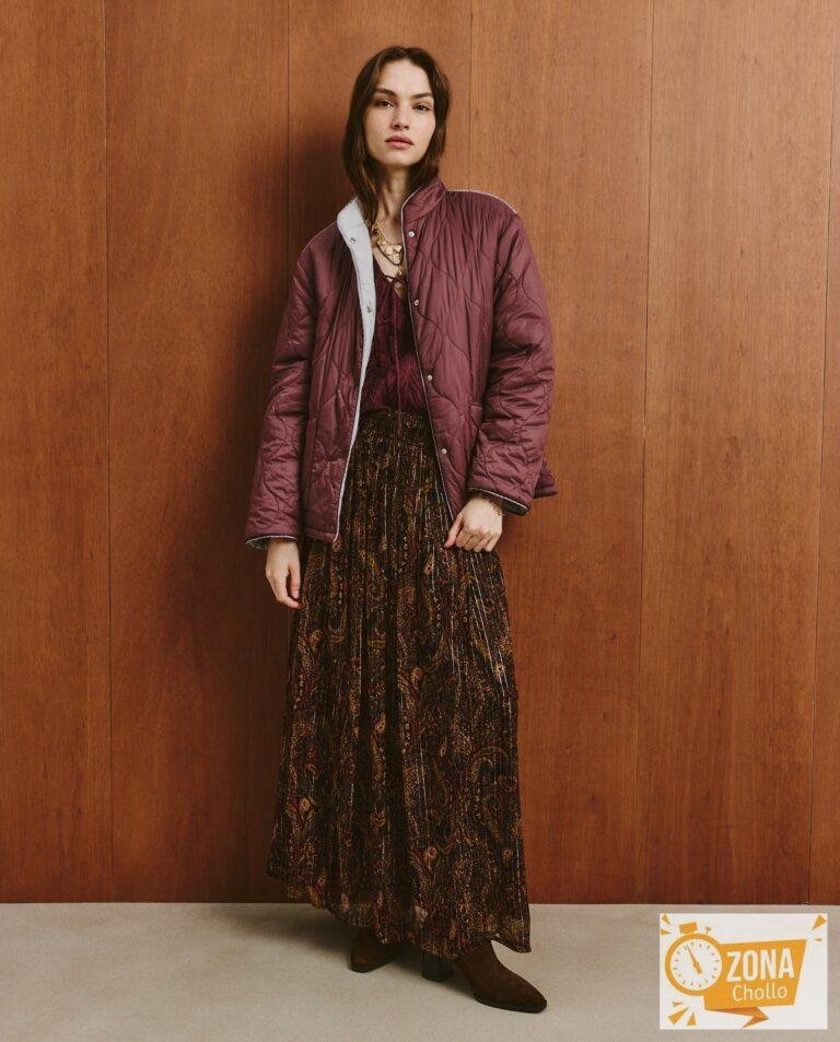 Parka lisa reversible de mujer – Southern Cotton – 291 Berenjena ·… — 19,99 € -75%