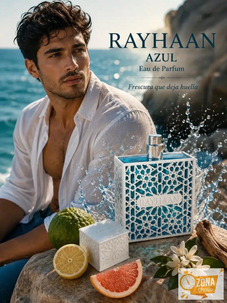 Rayhaan Azul EDP 100 ml – Perfume Hombre Cítrico Acuático Ideal Verano — 32.9 €