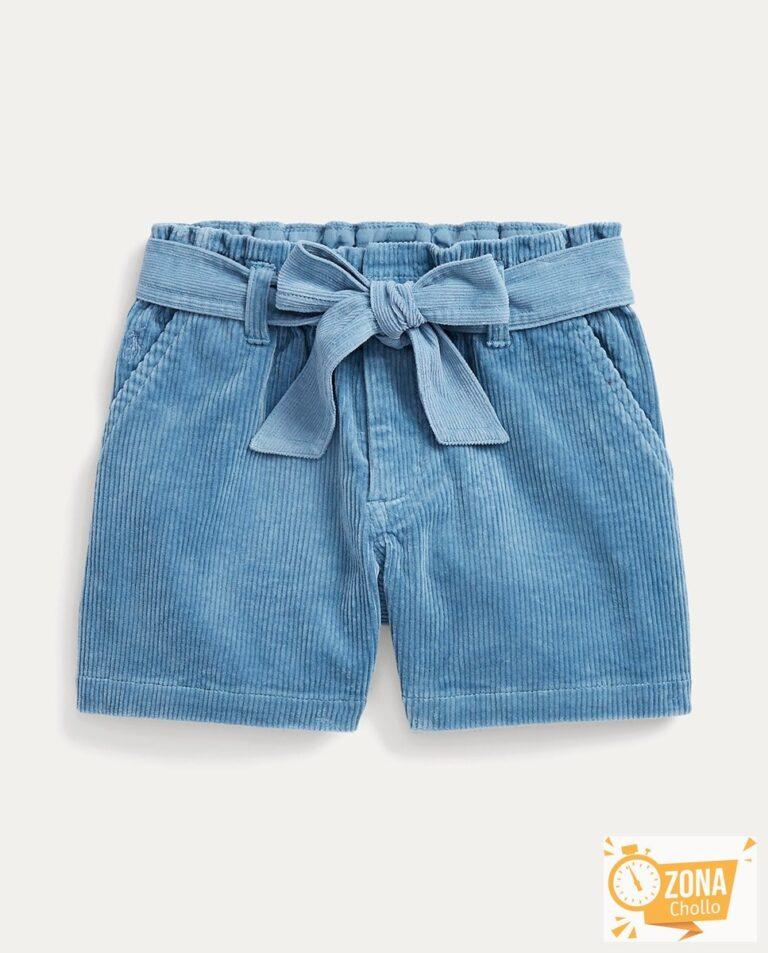 Short de pana de niña en azul — 15,00€ € -80%