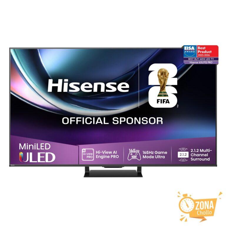 TV MiniLED 164 cm (65″) Hisense 65U7Q Pro, UHD 4K, Smart TV… — 466,65 € -61%