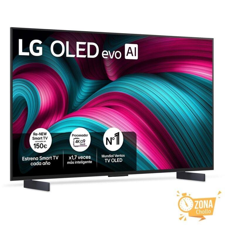 TV OLED evo AI C5 106cm (42″) LG OLED42C55LA, Smart TV 4K… — 381,65 € -69%