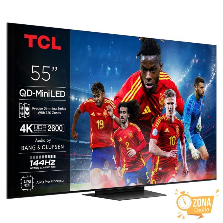 TV QD-Mini LED 139,7 cm (55″) TCL 55C7K, 4K HDR Premium 2600, Smart… — 271,15 € -58%