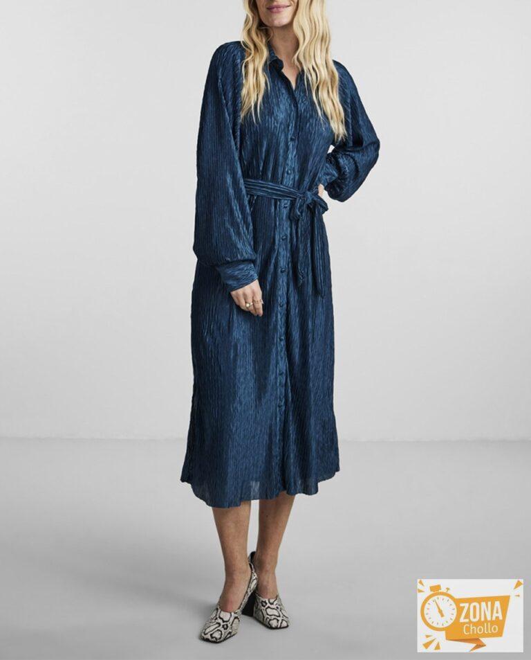 Vestido camisero plisado — 13,00€ € -81%