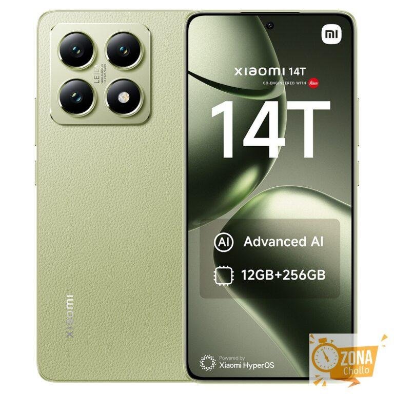 Xiaomi 14T 256GB + 12GB móvil libre (Reacondicionado Grado C) -… — 254,15 € -61%
