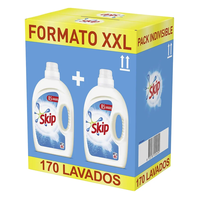DETERGENTE LÍQUIDO SKIP XXL - PACK AHORRO 2 UNIDADES