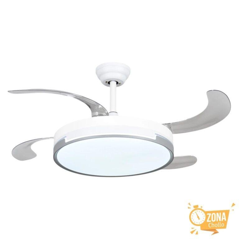 Ventilador de techo 96W : LED DE 60W Y MOTOR DE 36W Blanco en 3… — 37,96 €