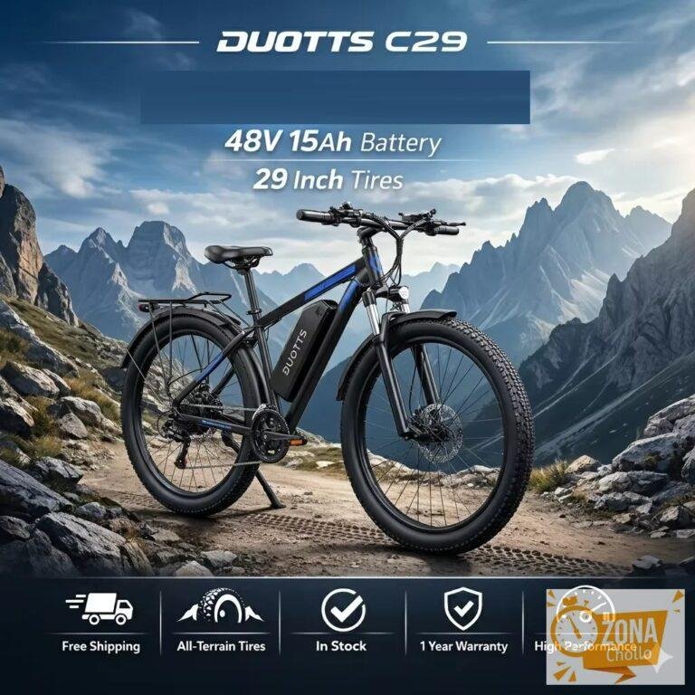 Bicicleta eléctrica DUOTTS C29 para adultos, motor de 48V15AH… — 790.33 EUR €