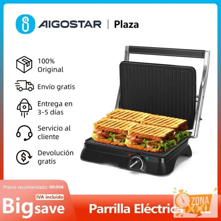 Parrilla Eléctrica, Sandwichera, Revestimiento Antiadherente… — 42,61 €