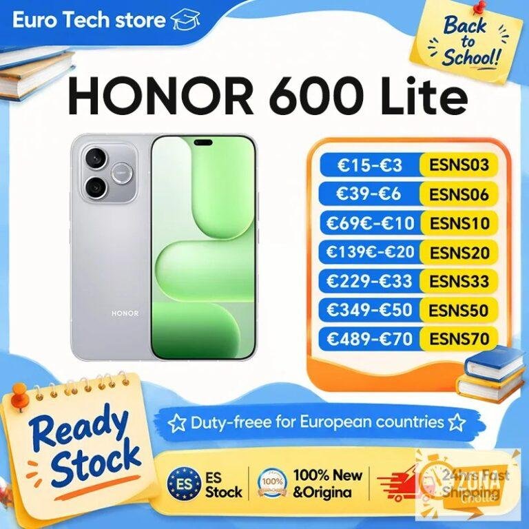 HONOR 600 Lite 5G, Teléfono Inteligente de 6.6 Pulgadas, Versión… — 236,55 €