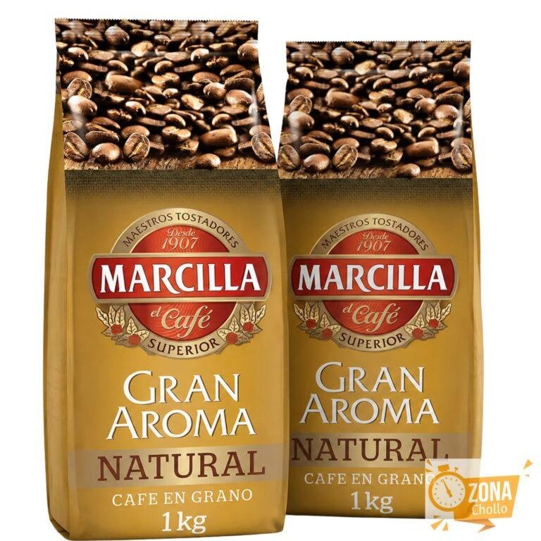 Café Marcilla Gran Aroma Natural en Grano 1KG – PACK 2 UNIDADES -… — 31,98 €
