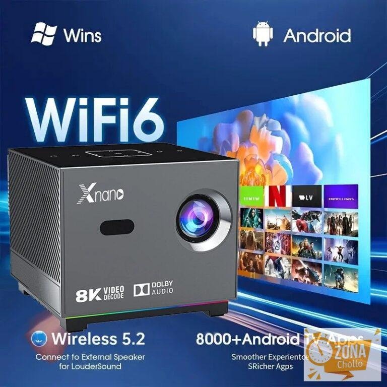 Proyector XNANO 300ANSI 8K/4k WiFi 5G Control remoto por voz… — 94.69 EUR €