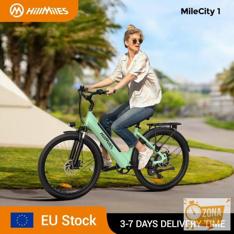 MileCity 1 Bicicleta eléctrica de 26″ para viajes urbanos, alcance… — 487,56 €