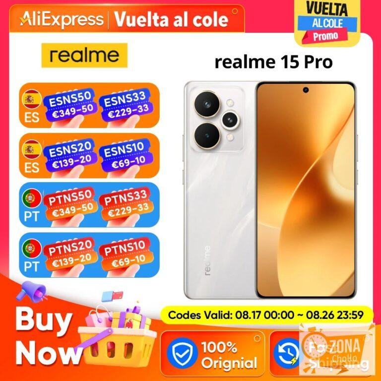 Versión global del smartphone realme 15 Pro 5G con chip Snapdragon 7… — 328,34 €