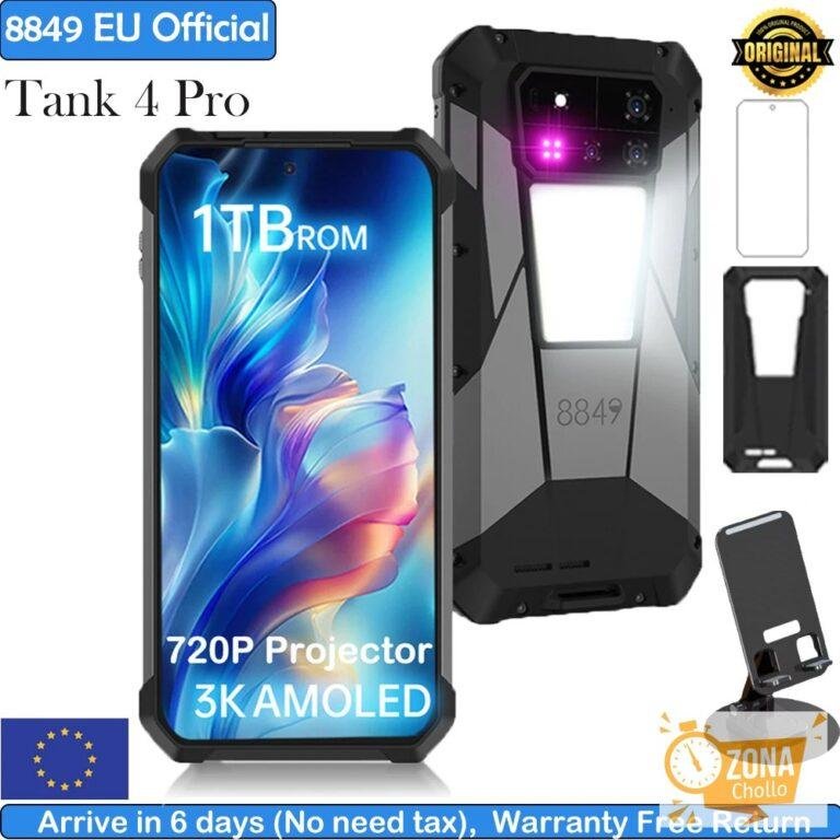 8849 Tank 4 Pro Unihertz 5G AI Proyector resistente Smartphone 1TB +… — 576,42 €
