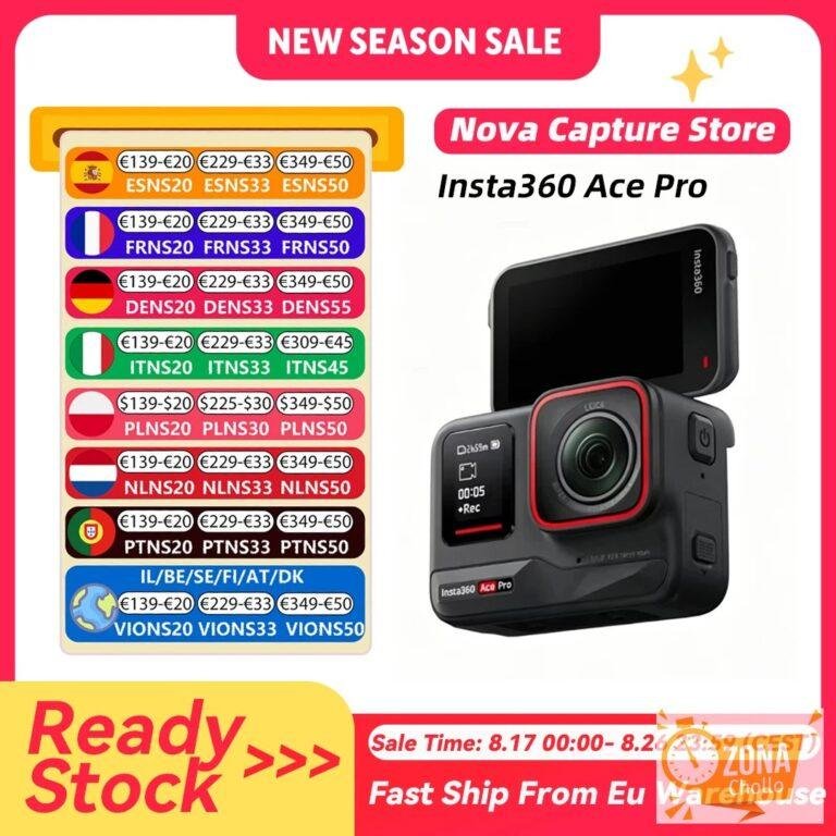 Cámara de acción Insta360 Ace Pro con sensor Leica de 1/1.3 «… — 212,89 €