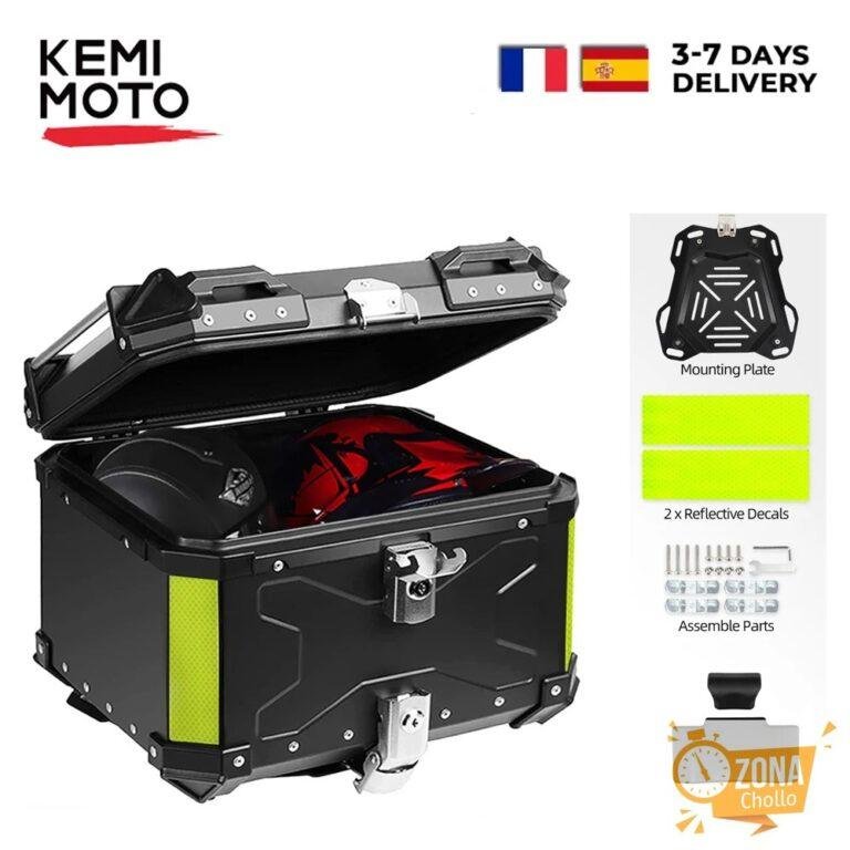 KEMIMOTO – Baúl Superior Universal para Motocicleta, Caja Trasera de… — 88,39 €