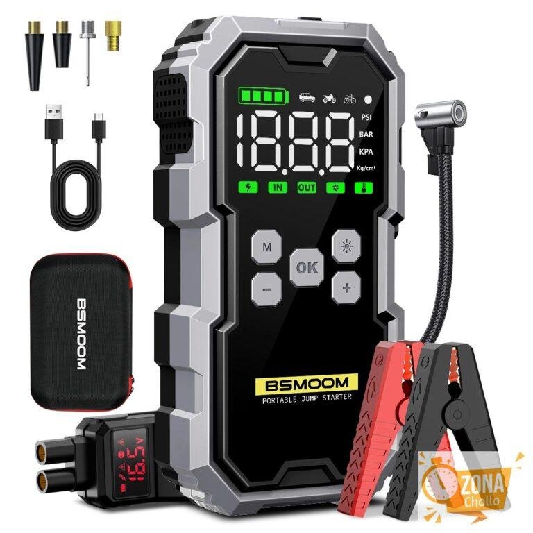 Arrancador de Coches con Compresor de Aire, Pantalla LCD, 21800mAh… — 38,39 €