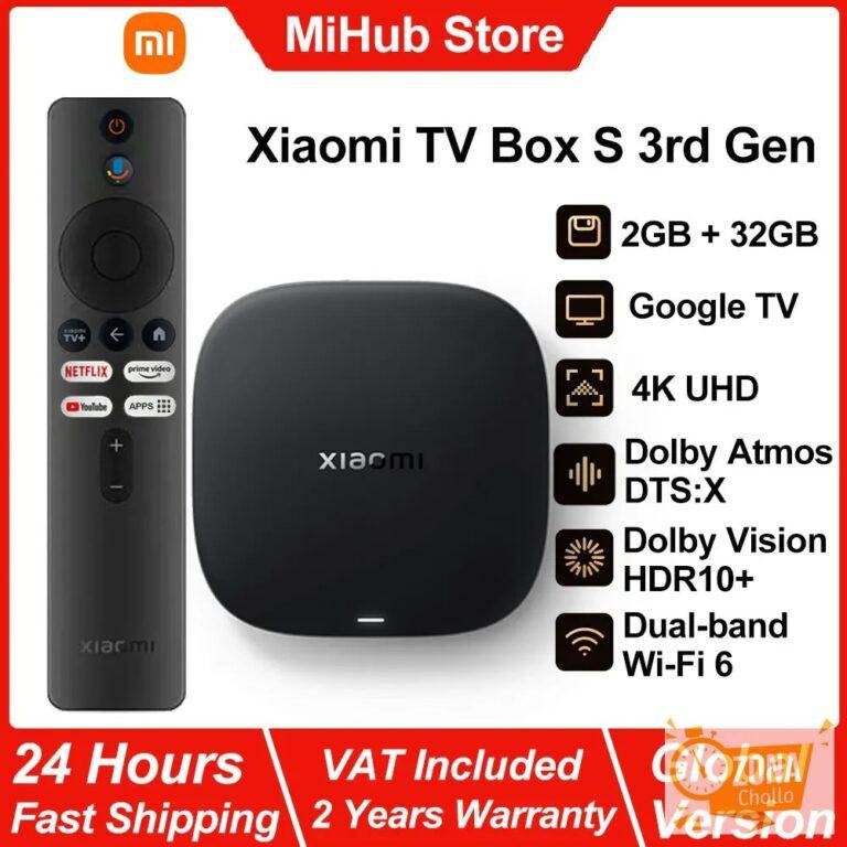 Xiaomi TV Box S 3.ª Generación, Smart TV Box Android 4K UHD… — 78,99 €