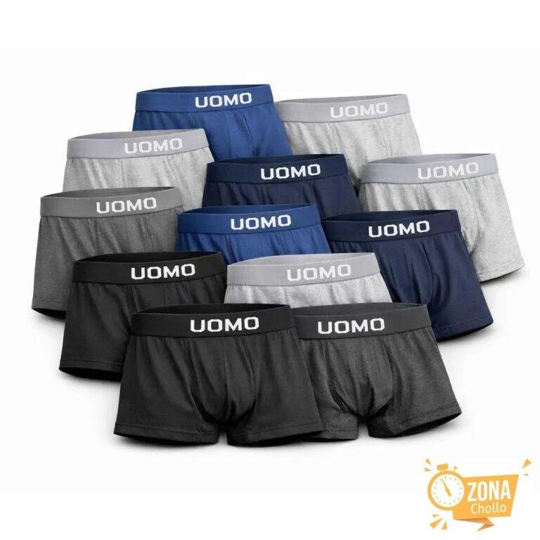 Pack 12 calzoncillos boxer para hombre: cómodos, transpirables y… — 15.14 EUR €