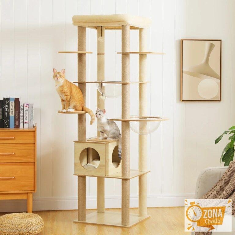 Árbol para gatos de varios niveles para interiores, torre de madera… — 78,99 €