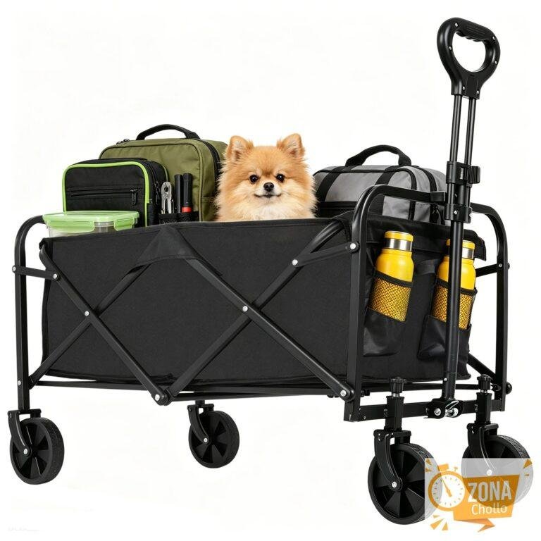 Carreta Plegable para Camping de 100L, Carga de 75KG, Oxford 600D… — 39.59 EUR €