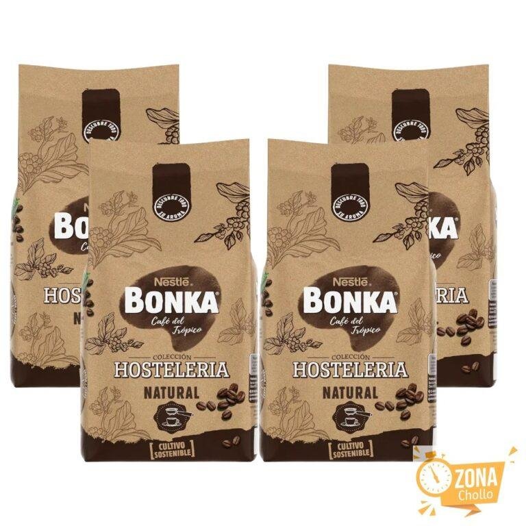 BONKA Café natural en grano 4 paquetes x 1kg — 57.38 EUR €
