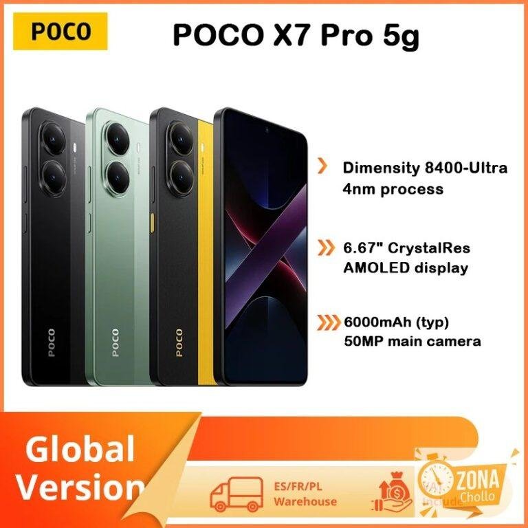 Teléfono Inteligente POCO X7 Pro 5G, Pantalla AMOLED de 120Hz, Carga… — 300.97 EUR €
