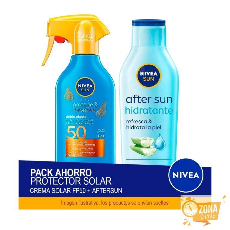 NIVEA SUN Pack ahorro – Contiene Protege y Broncea Spray Solar FP50… — 18,69 €