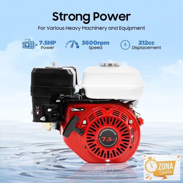 Motor de gasolina de 4 tiempos, 7,5 HP, 212CC, OHV, 3600RPM… — 98,69 €