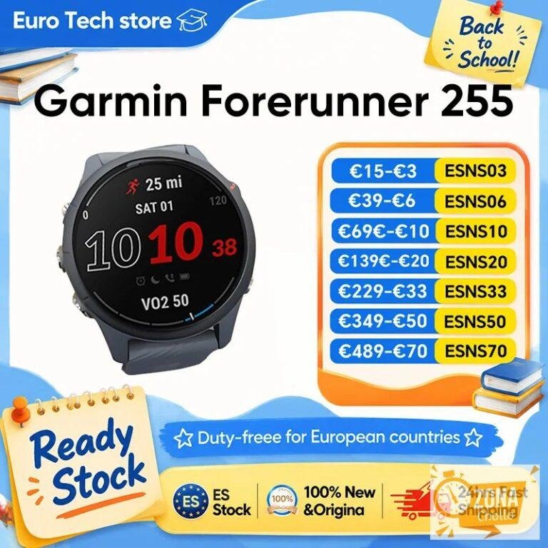 Reloj Inteligente Deportivo Garmin Forerunner 255 de 46 mm con… — 203.11 EUR €