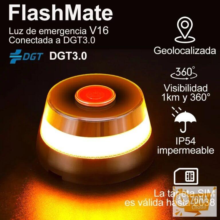 NUEVA luz de baliza V16 Geolocation DGT3.0, luz de emergencia para… — 17,44 €
