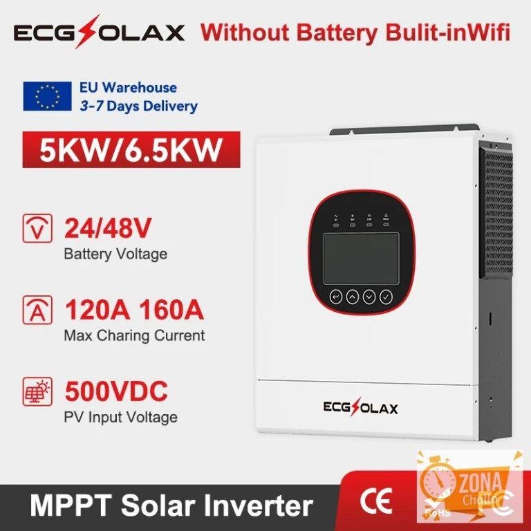 Inversor híbrido Solar ECGSOLAX 5KW 6.5KW 24V 48V con controlador de… — 241,47 €