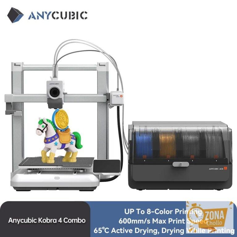 Impresora 3D ANYCUBIC Kobra 4 Combo, Impresión Rápida de 600 mm/s… — 345,99 €