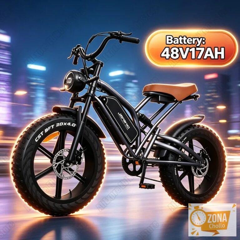 Bicicleta eléctrica JANSNO X50 con motor de 48V y batería de 17AH… — 986,83 €