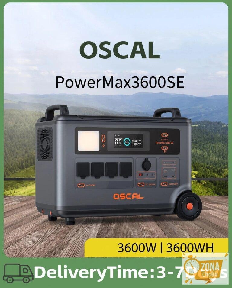 Estación de Energía Portátil OSCAL Power Max 3600 SE 3600W/3600Wh –… — 1185.41 EUR €
