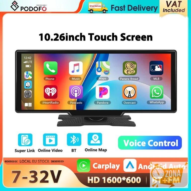 Podofo – Reproductor Multimedia para Auto con Pantalla Inteligente… — 41,01 €