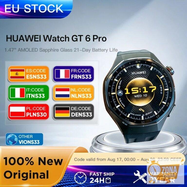 Reloj Inteligente HUAWEI Watch GT 6 Pro de 46 mm con GPS y Pantalla… — 230,85 €
