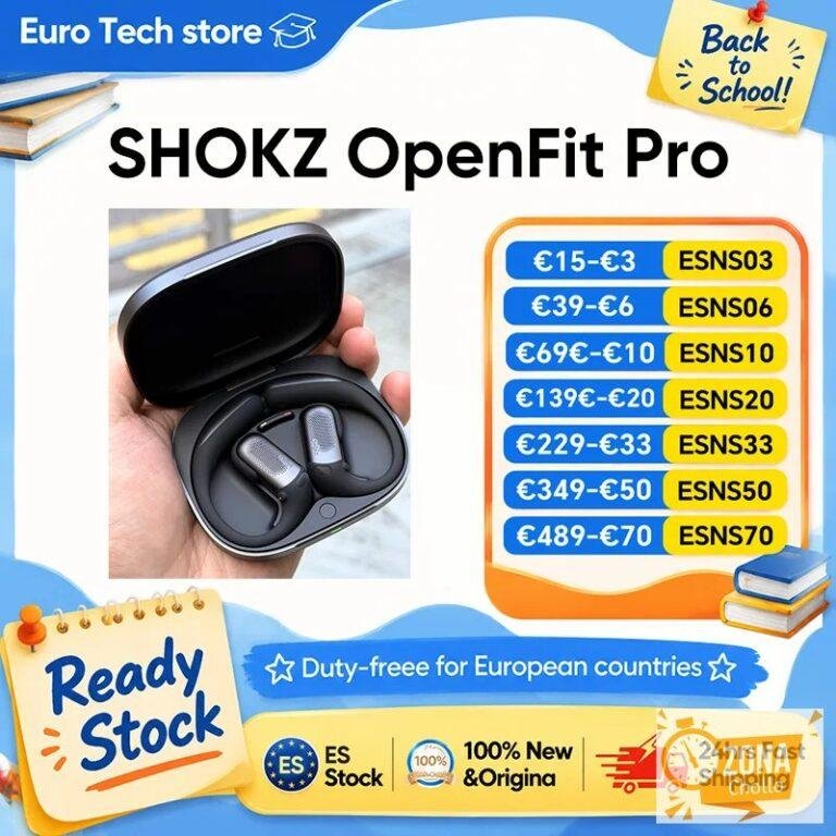Nuevos Auriculares SHOKZ OpenFit Pro Open T010 con Reducción de… — 228,90 €