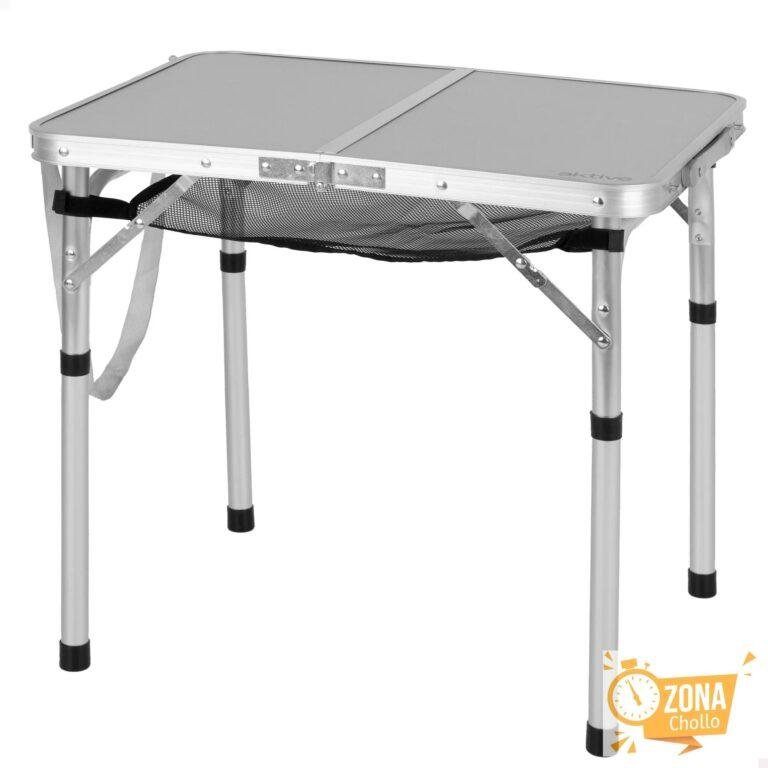 AKTIVE Mesa plegable, 60x45x56 cm, Malla extraíble, Topes… — 19,81 €