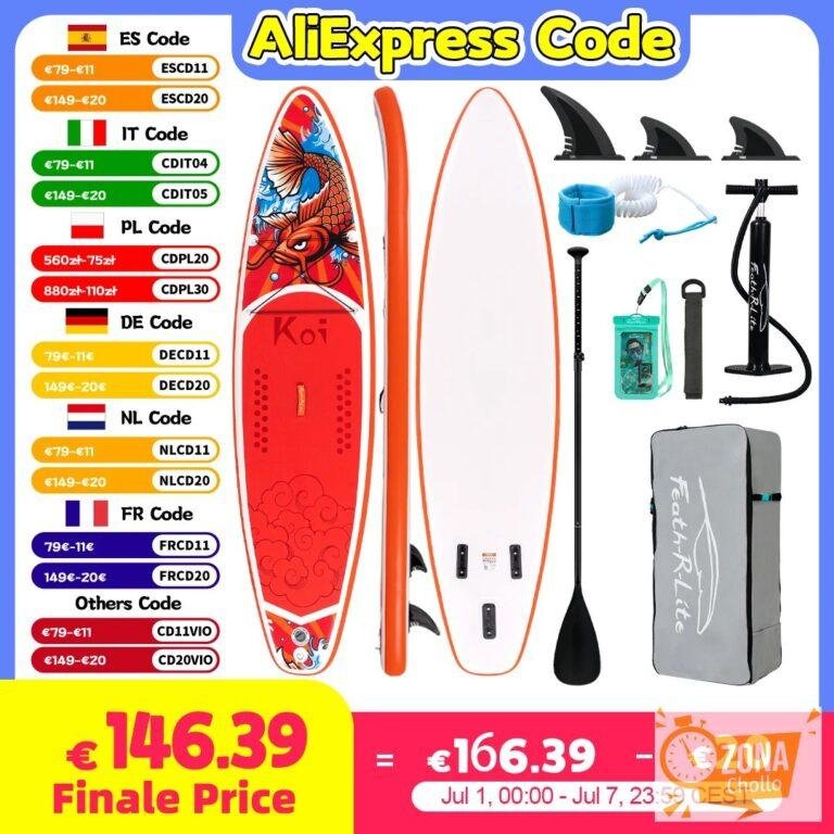 Feath-r-lite-tabla de surf inflable de 11 pulgadas, Paddle Board con… — 149.99 EUR €