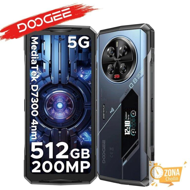 Teléfono robusto DOOGEE V40 Pro 5G con cámara IA de 200MP, 36 GB de… — 456,16 €