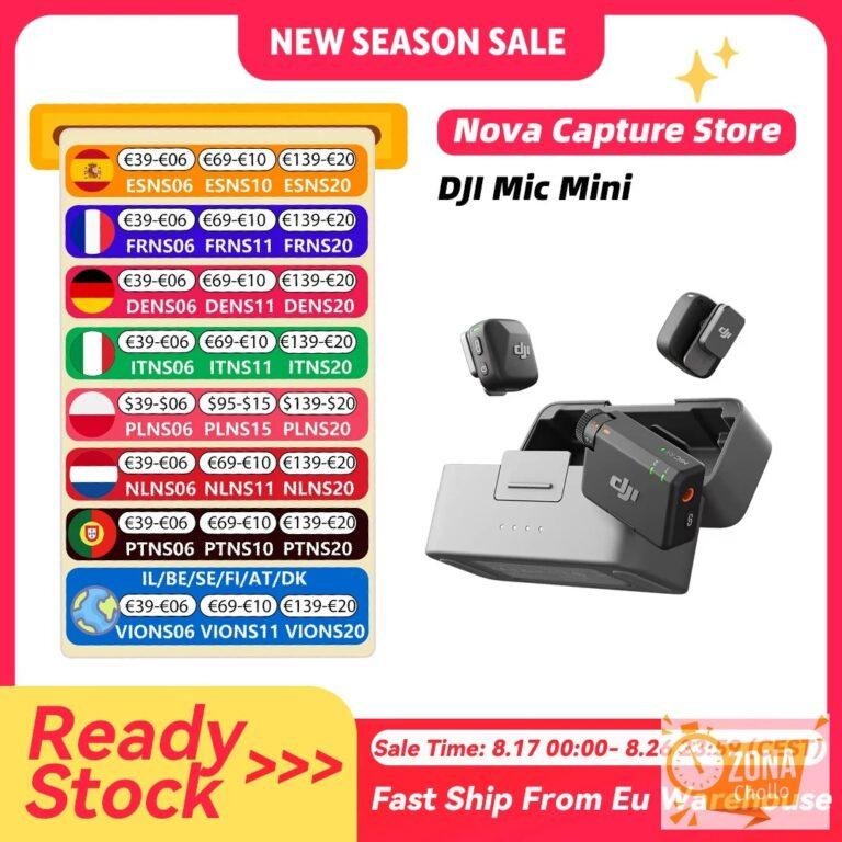 Micrófono Inalámbrico DJI Mic Mini con Cancelación Inteligente de… — 108.95 EUR €