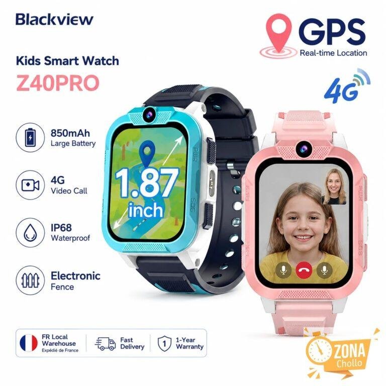 Reloj Inteligente para Niños Blackview Z40 Pro 4G, Videollamada… — 47,65 €