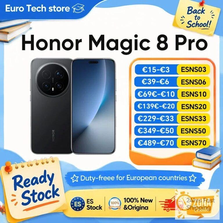 Versión EU Honor Magic 8 Pro 5G Smartphone Snapdragon 8 Elite Gen 5… — 839,17 €