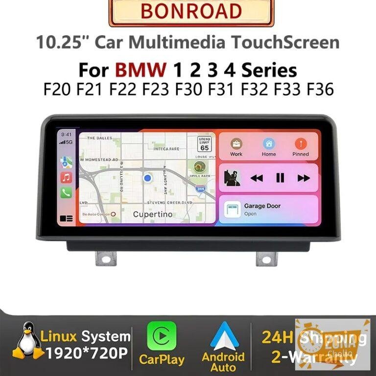 Radio para Auto Bonroad de 10.25 Pulgadas con CarPlay Inalámbrico y… — 140,64 €