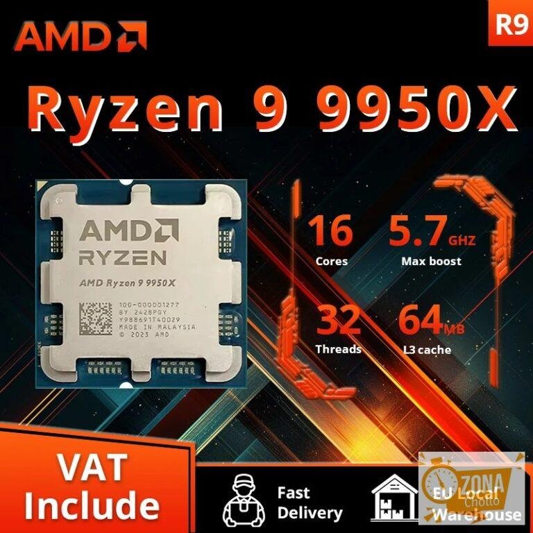 Procesador AMD Ryzen 9 9950X de 16 Núcleos y 32 Subprocesos, DDR5… — 423,77 €