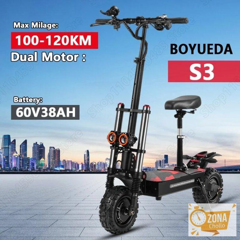 Patinete eléctrico Boyuida S3 con batería de litio de 60V 38AH… — 1194,78 €