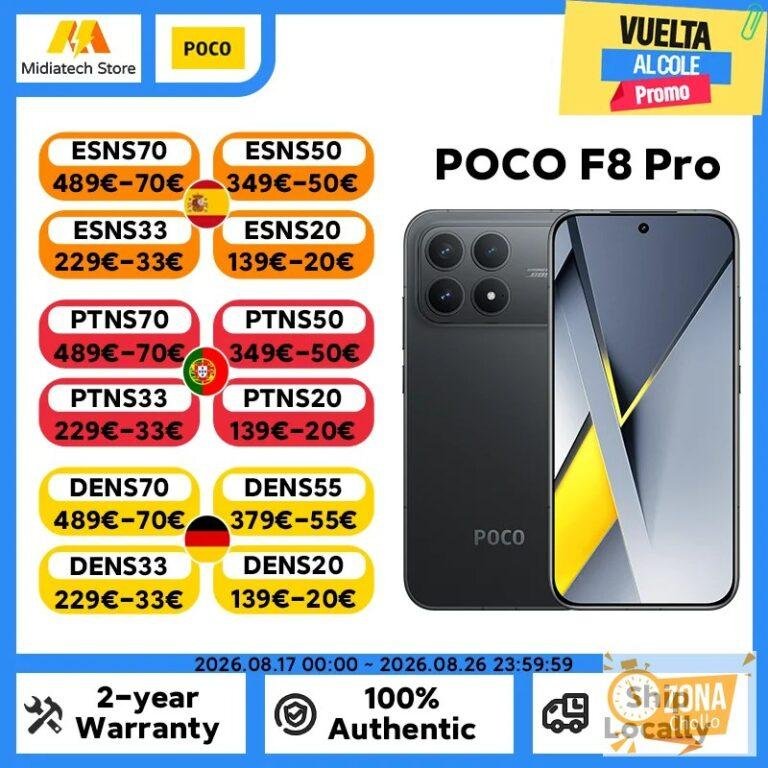 Versión Global POCO F8 Pro, Teléfono Inteligente con Procesador… — 550,14 €