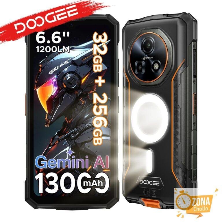 DOOGEE Fire 5 Ultra, Teléfono Resistente con Doble Linterna para… — 159.01 EUR €
